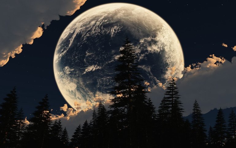 К чему снится луна полная на небе
