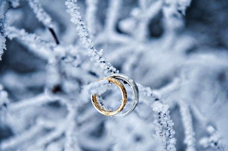 Искать кольцо в снегу
