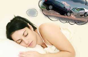 Значение сна об аварии на машине без жертв